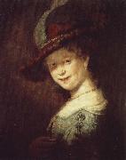 Rembrandt, portratt av den unga saskia